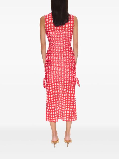 Simon Miller Sonora mesh midi dress - Red