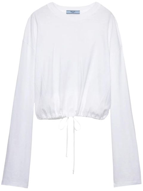 Prada long-sleeved jersey T-shirt - White - zdjęcie produktu nr 1
