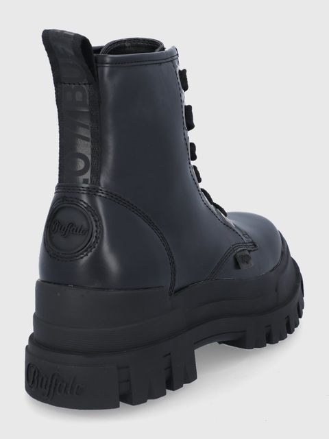 Buffalo Workery Aspha Lace Up 1622049 damskie kolor czarny na platformie