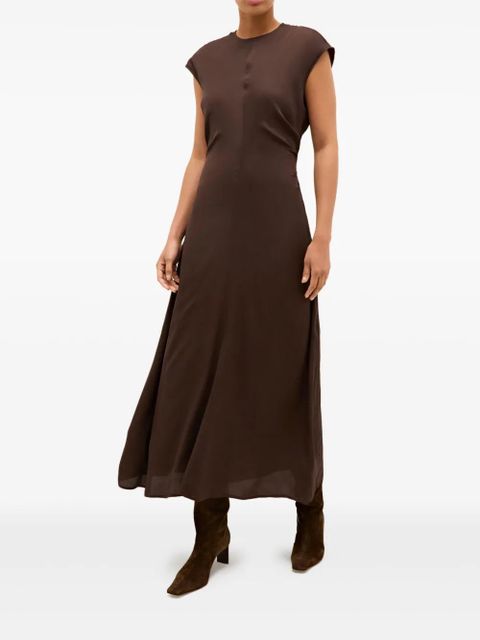 Marie Oliver Zuri cap-sleeve midi dress - Brown - zdjęcie produktu nr 2