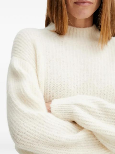 American Vintage East ribbed crew-neck sweater - White