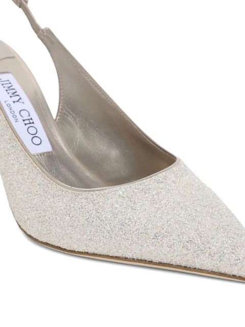 Jimmy Choo slingback point-toe pumps - Silver