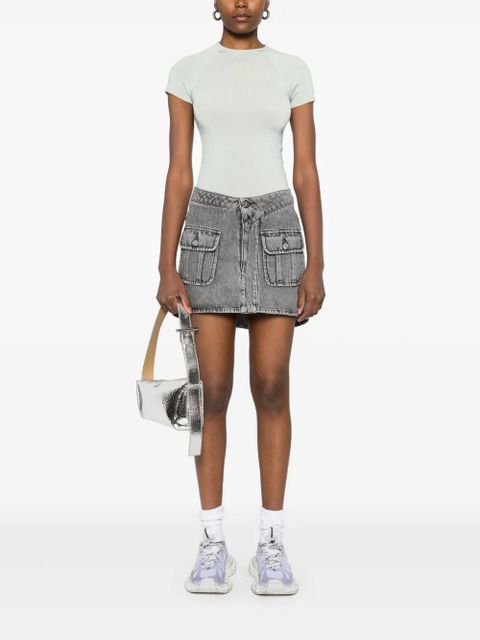 JW Anderson patch-pocket mini skirt - Grey