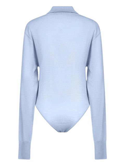 Jacquemus polo-neck bodysuit - Blue - zdjęcie produktu nr 2