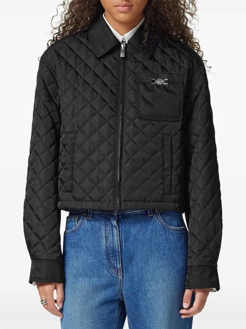 Versace quilted blouson jacket - Black