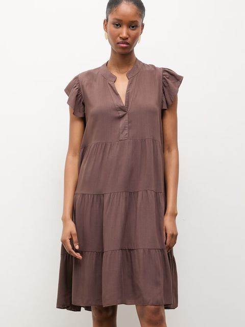 Answear.LAB sukienka z dodatkiem lnu - zdjęcie produktu nr 1