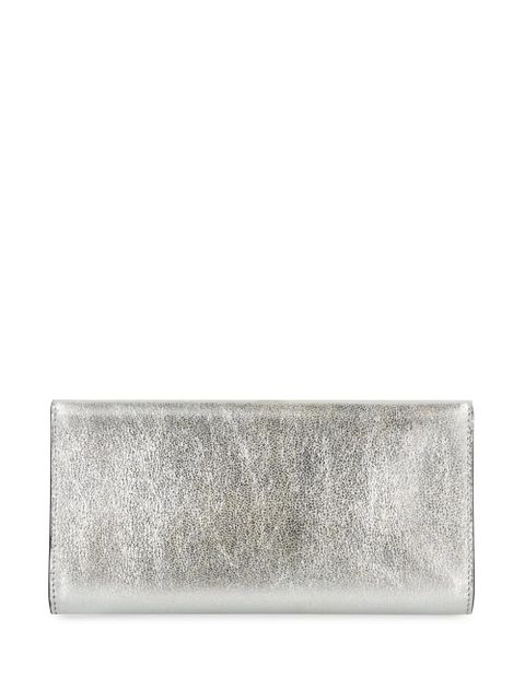 Jimmy Choo Emmie leather clutch bag - Metallic - zdjęcie produktu nr 2