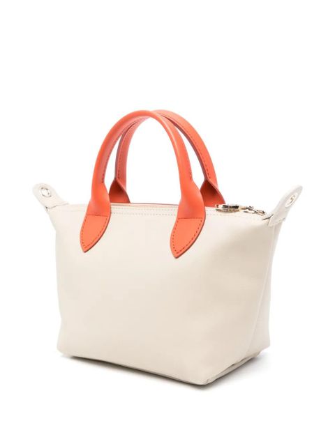 Longchamp Le Pliage Xtra XS leather tote bag - Neutrals
