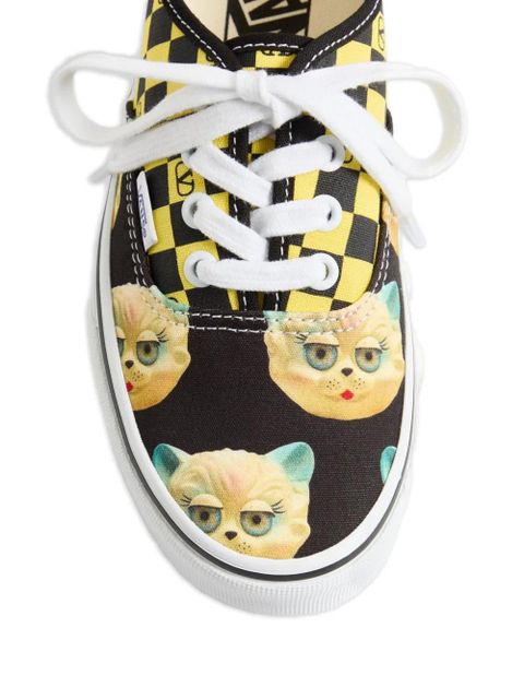 Valentino Garavani x Vans VLogo Checkerboard-print sneakers - Yellow