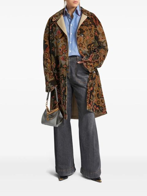 ETRO Pegaso-embroidered cotton T-shirt - Blue - zdjęcie produktu nr 2