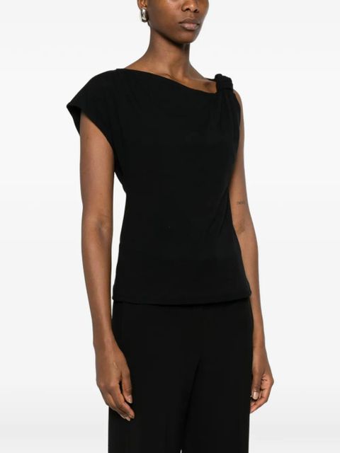 PINKO knot-detail T-shirt - Black