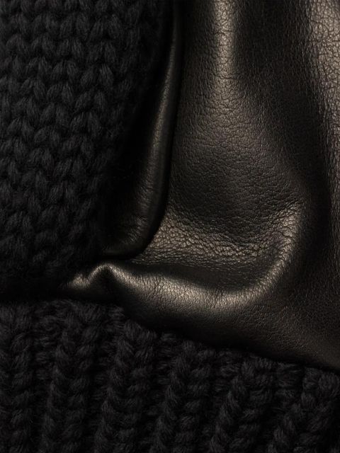 Prada triangle-logo gloves - Black - zdjęcie produktu nr 2