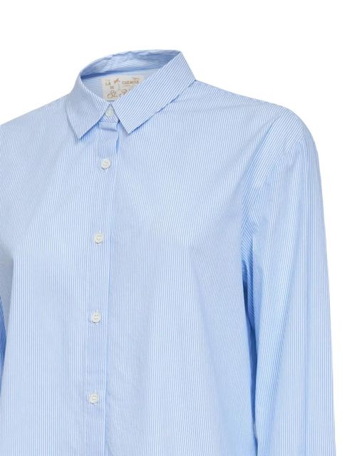 MC2 Saint Barth striped button-down cotton shirt - Blue