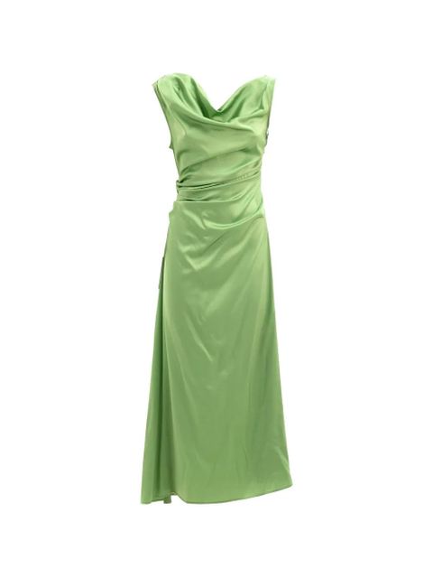 STAUD Phare silk dress - Green - zdjęcie produktu nr 1