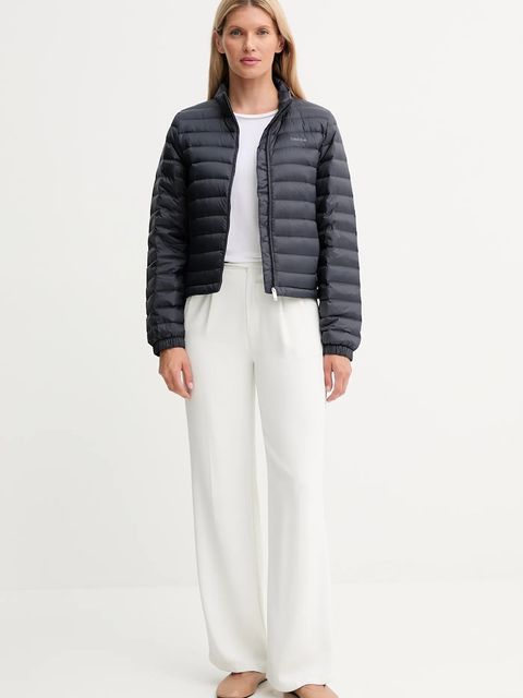Calvin Klein kurtka puchowa kolor granatowy przejściowa LV044C513G