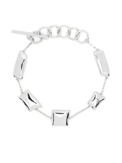Cult Gaia Malaya logo-charm ankle bracelet - Silver - zdjęcie produktu nr 1
