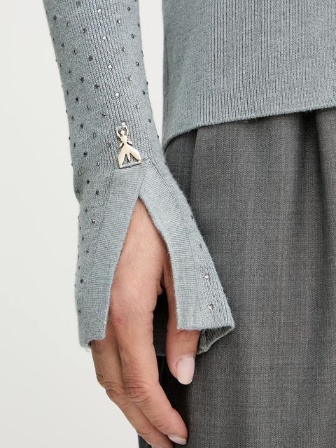 Patrizia Pepe kardigan damski kolor szary lekki 8K0318 K270