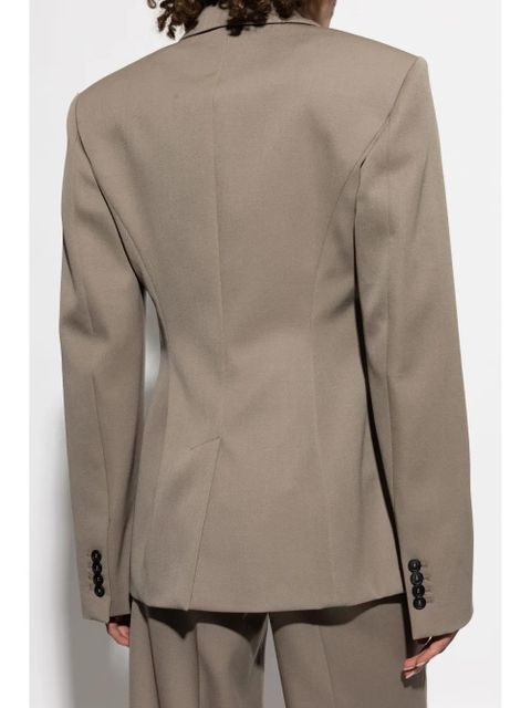 The Attico single-breasted blazer - Neutrals