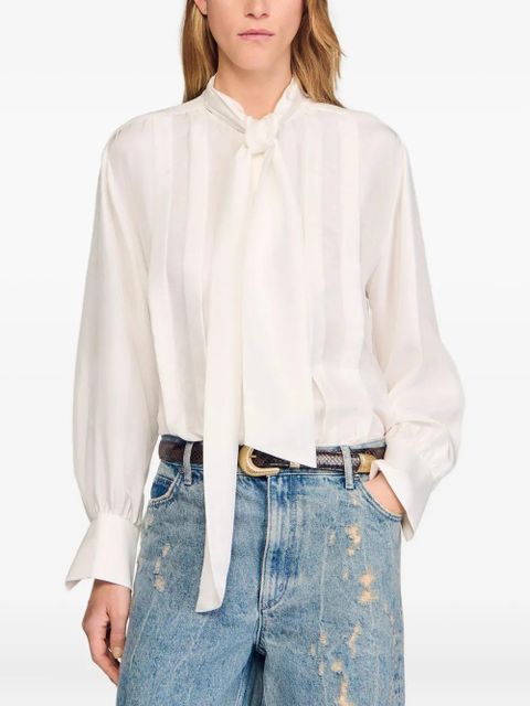 SANDRO silk shirt - White