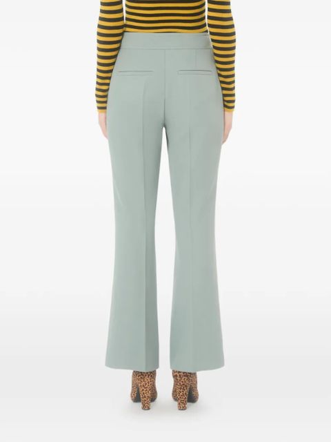 Valentino Garavani flared wool trousers - Green