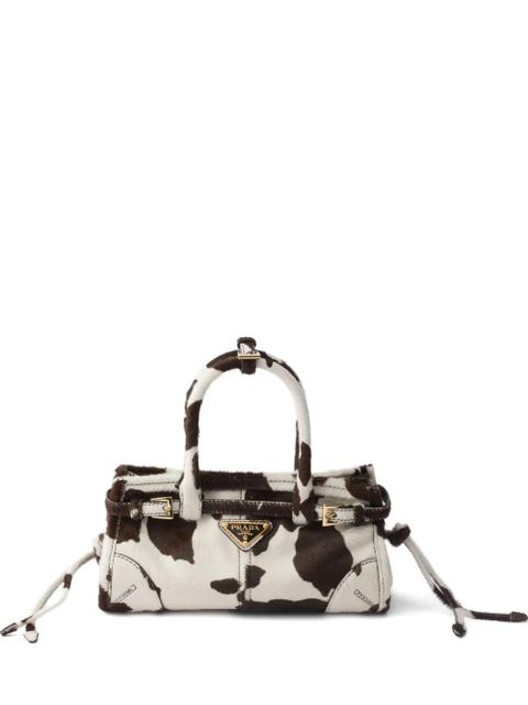 Prada mini Bonnie leather mini bag - White - zdjęcie produktu nr 1