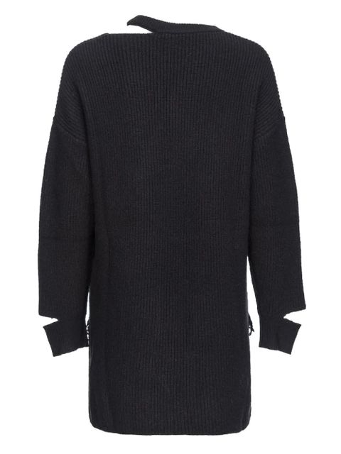 PINKO lace-trim cut-out knitted dress - Black - zdjęcie produktu nr 2