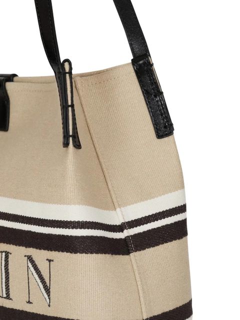 Balmain medium Release logo tote bag - Neutrals
