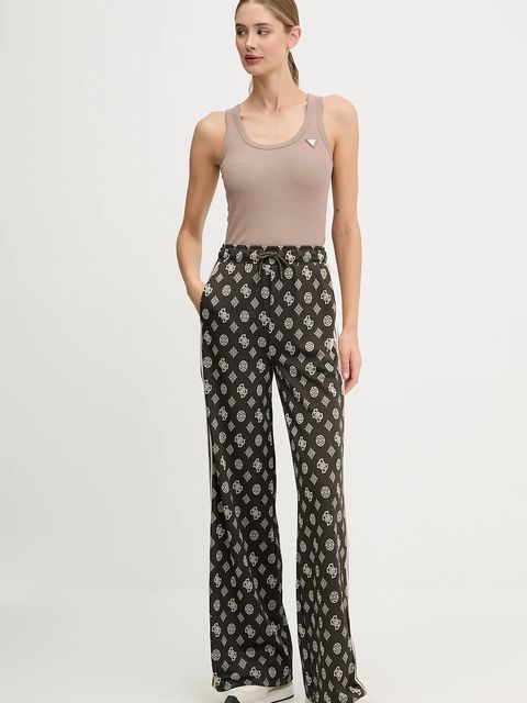 Guess spodnie dresowe PEONY damskie kolor beżowy wzorzyste V5YB10 K0282 - zdjęcie produktu nr 2