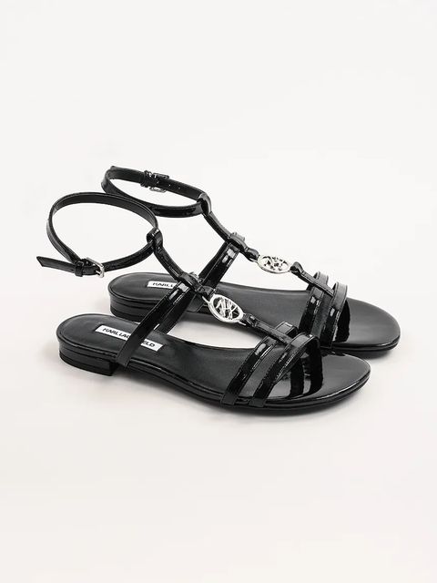 Karl Lagerfeld sandały skórzane ALISSO damskie kolor czarny KL82525 - zdjęcie produktu nr 2