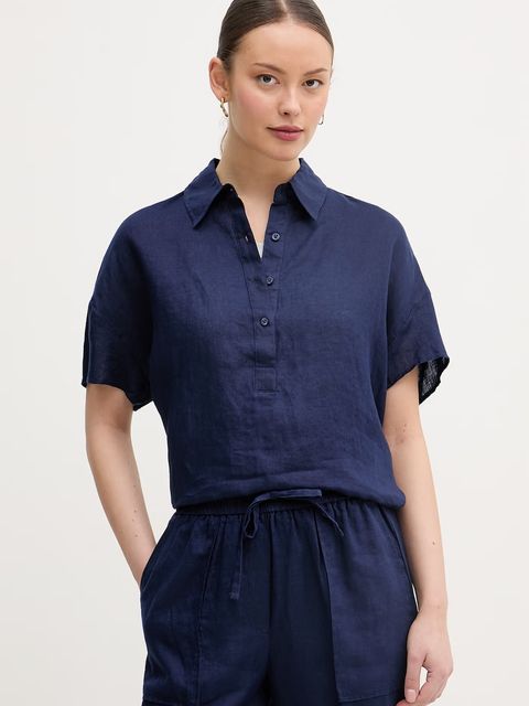 United Colors of Benetton bluzka damska lniana - zdjęcie produktu nr 1