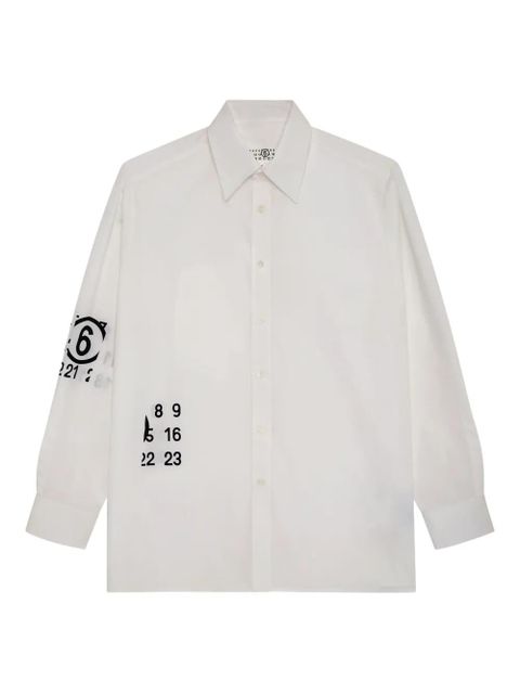 MM6 Maison Margiela Spiga Capsule long-sleeve shirt - White - zdjęcie produktu nr 1