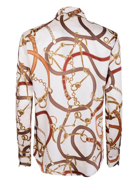 Lauren Ralph Lauren chain-print shirt - Neutrals - zdjęcie produktu nr 2