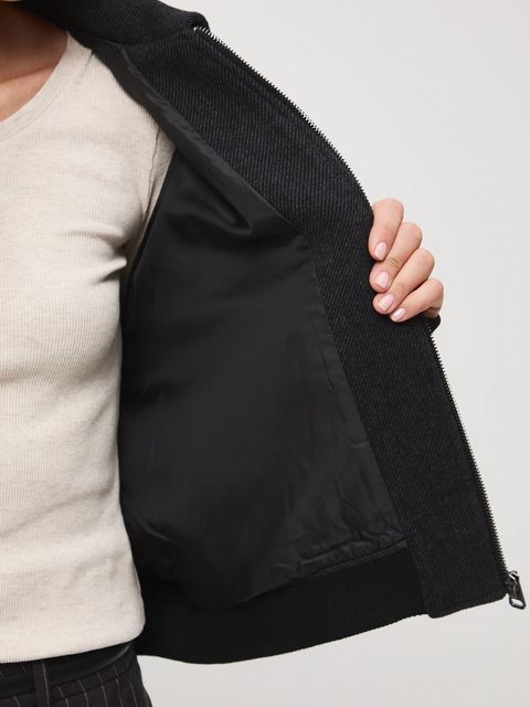 Medicine kurtka bomber damski kolor szary - zdjęcie produktu nr 2