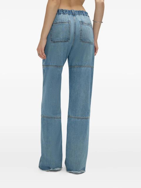 RE/DONE Beach panelled drawstring jeans - Blue