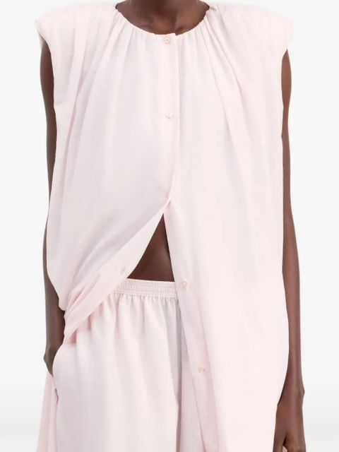 LouLou de Saison button-fastening midi dress - Pink