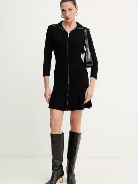 Morgan sukienka kolor czarny mini dopasowana RMVALA - zdjęcie produktu nr 2