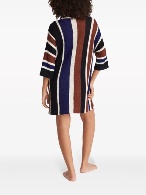 ERES Diego striped knitted minidress - Brown
