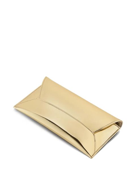 Aquazzura metallic envelope clutch - Gold