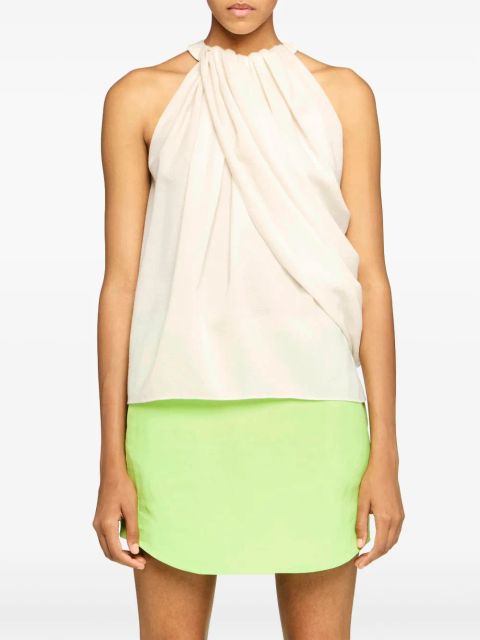 JW Anderson twisted halterneck top - Neutrals