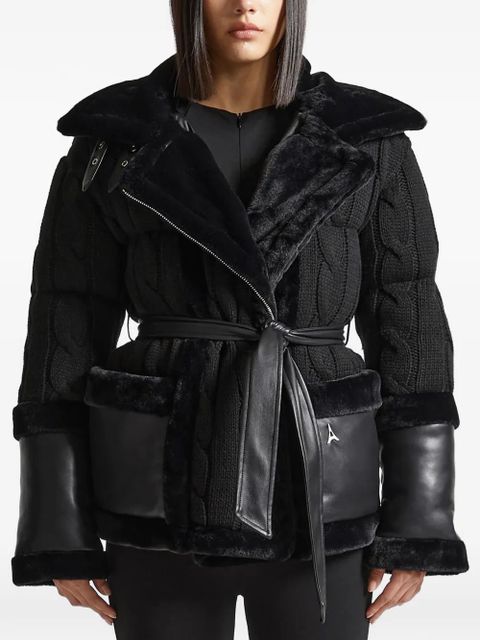 Manière De Voir Tara belted jacket - Black - zdjęcie produktu nr 2