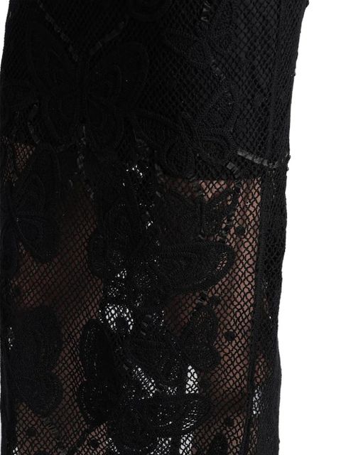 Blumarine embellished lace midi dress - Black