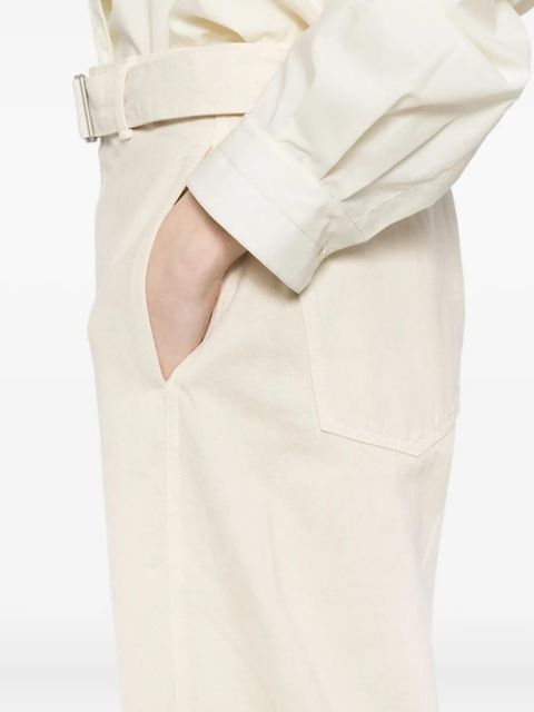 LEMAIRE twisted belted trousers - Neutrals