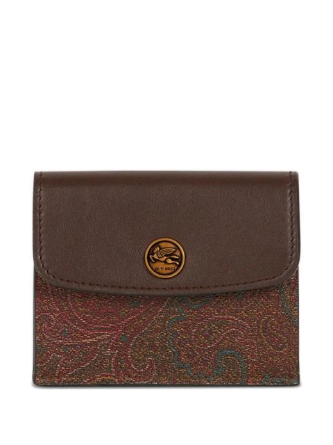 ETRO paisley flap cardholder - Brown - zdjęcie produktu nr 1