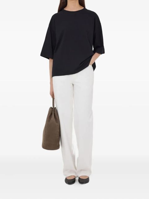 LouLou de Saison Osis drop-shoulder T-shirt - Black - zdjęcie produktu nr 2