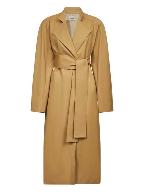 KHAITE belted raglan-sleeve coat - Brown - zdjęcie produktu nr 1