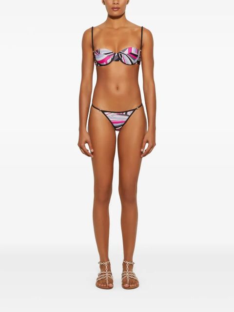 PUCCI Iride-print bikini top - Pink