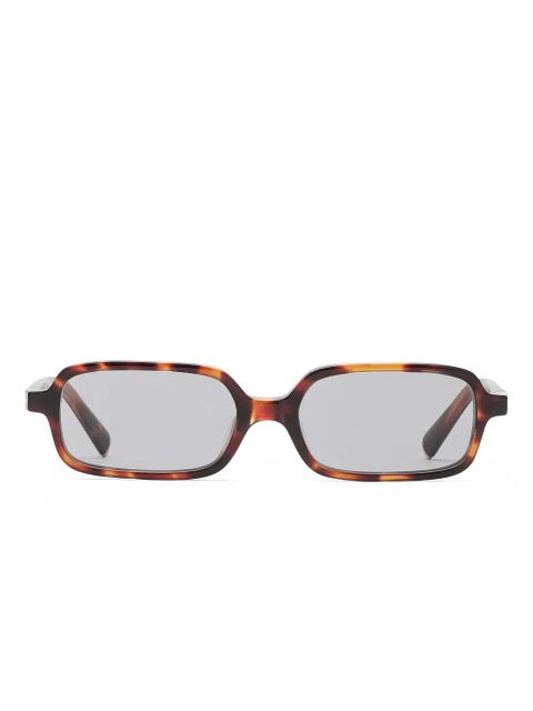 Miu Miu Eyewear tortoiseshell rectangle sunglasses - Brown - zdjęcie produktu nr 1