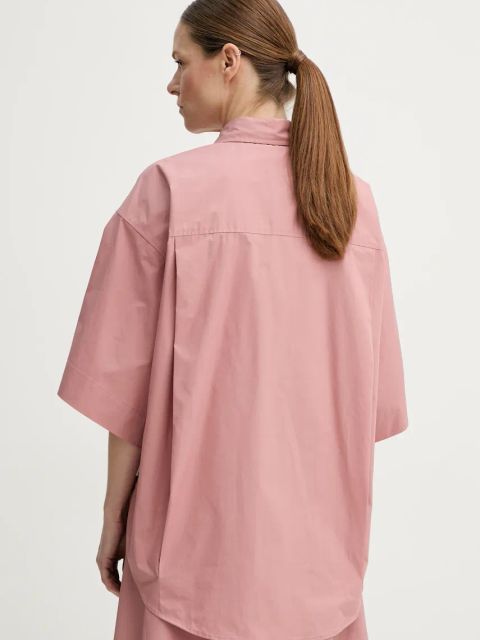 Remain koszula bawełniana damska kolor pomarańczowy relaxed z kołnierzykiem klasycznym 502492150