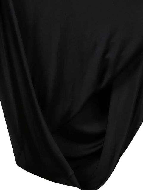 Victoria Beckham crystal-embellished draped midi dress - Black - zdjęcie produktu nr 2