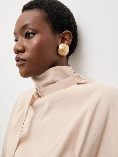 Answear.LAB bluzka damska kolor beżowy gładka